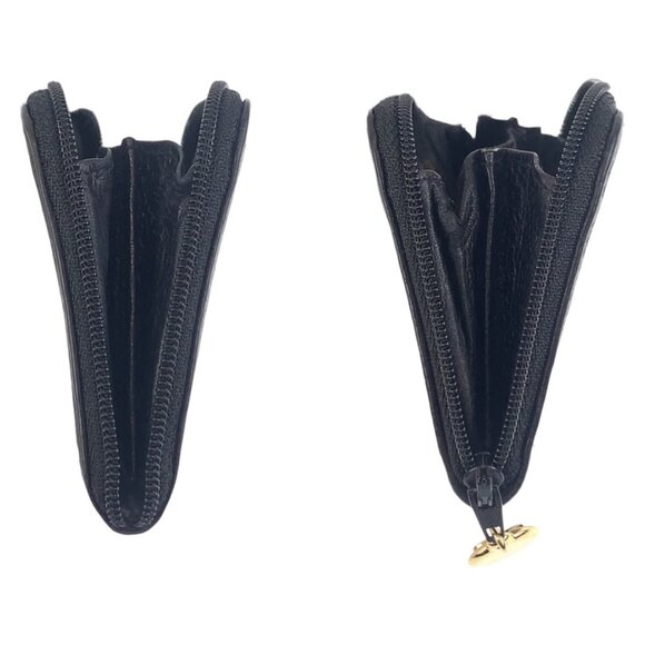 Authentic CHANEL CC Vintage Caviar Timeless Coin Purse Pouch Key Chain Charm Bag - Picture 4 of 11